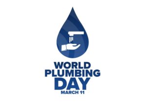 A banner that says "World Plumbing Day - March 11" and represents the "world plumbing day" blog.